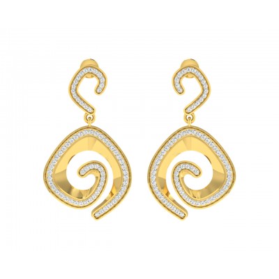Faren Diamond Earrings in Gold